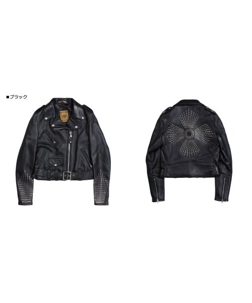 Schott(ショット)/ショット Schott ジャケット ライダースジャケット レディース WOMEN RIDERS JACKET ブラック/img01