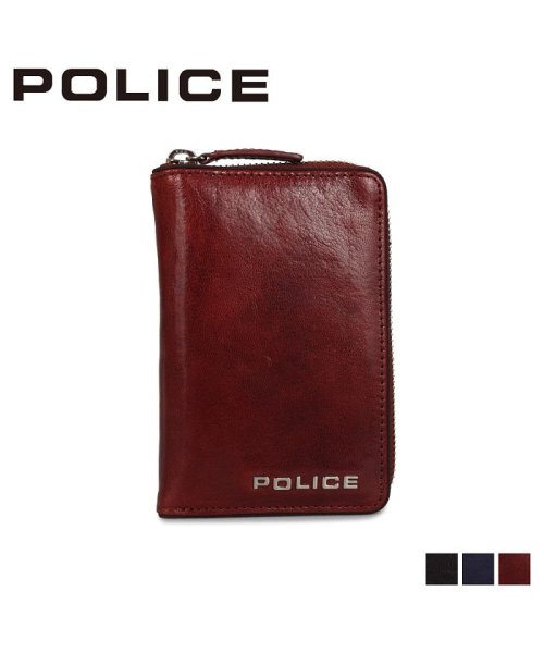 POLICE(ポリス)/ポリス POLICE 財布 長財布 テライオ メンズ ラウンドファスナー 本革 ROUND ZIPPER WALLET ブラック カーキ ダーク ブラウン 黒 /img01