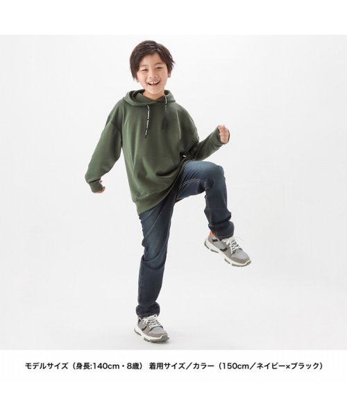 MAC HOUSE(kid's)(マックハウス（キッズ）)/NAVY ネイビー ウエストリブデニムロングパンツ M22244/img13