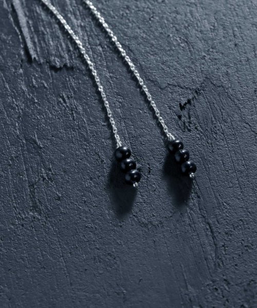 MAISON mou(メゾンムー)/【YArKA/ヤーカ】code stopper silver&pearl necklace /[SPRE3]/コードストッパーネックレス(ループタイ) silv/img03
