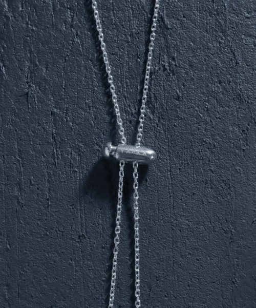 MAISON mou(メゾンムー)/【YArKA/ヤーカ】code stopper silver&pearl necklace /[SPRE3]/コードストッパーネックレス(ループタイ) silv/img04