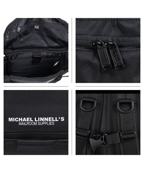 MICHAEL LINNELL(マイケルリンネル)/マイケルリンネル MICHAEL LINNELL リュック バッグ 32L メンズ レディース バックパック BOX BACKPACK ブラック ネイビー カー/img03