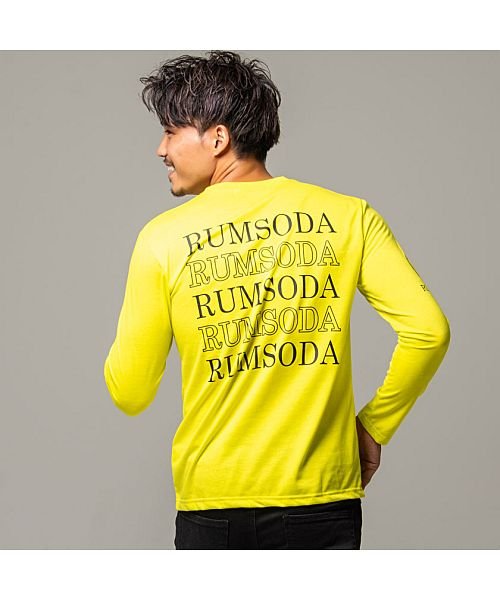 SB Select(エスビーセレクト)/RUMSODA モノグラムシルバーベアプリントクルーネック長袖Tシャツ メンズ 長袖 ロンT カットソー ラインストーン/img03