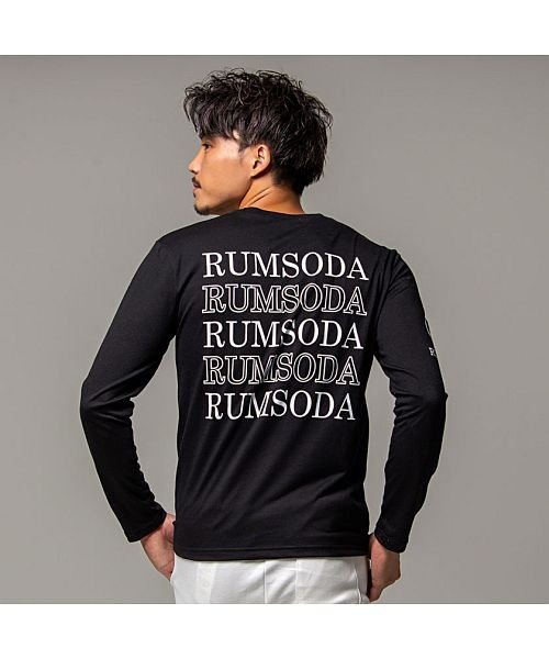 SB Select(エスビーセレクト)/RUMSODA モノグラムシルバーベアプリントクルーネック長袖Tシャツ メンズ 長袖 ロンT カットソー ラインストーン/img05