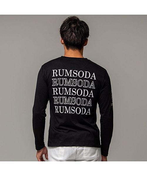 SB Select(エスビーセレクト)/RUMSODA モノグラムシルバーベアプリントクルーネック長袖Tシャツ メンズ 長袖 ロンT カットソー ラインストーン/img08