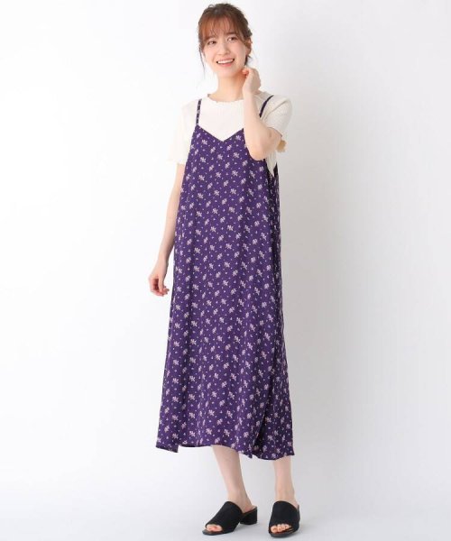 セール 洗える フラワープリントキャミワンピース ローラアシュレイ Laura Ashley Magaseek