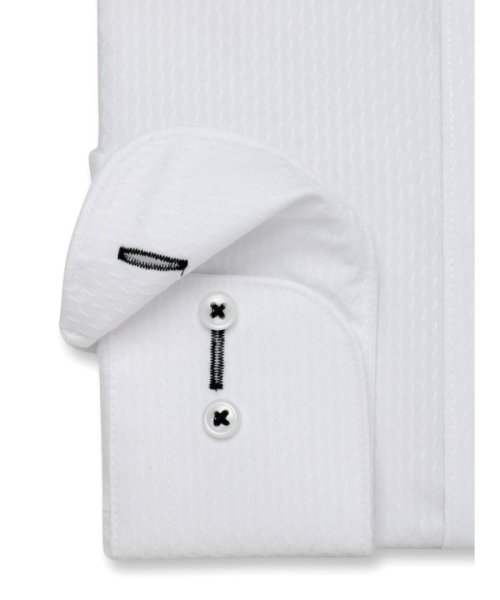 TAKA-Q(タカキュー)/形態安定 吸水速乾 スタンダードフィット 2枚衿ドゥエ 長袖 ワイシャツ/img02