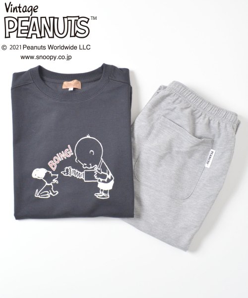 salong hameu(salong hameu)/【Salong hameu】PEANUTS◆スヌーピー 長袖スウェット×イージーパンツ セットアップ/img24