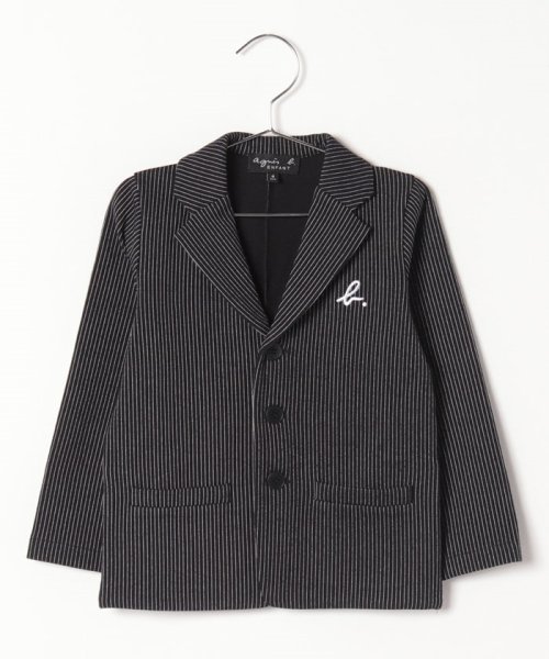 agnes b. BOYS OUTLET(アニエスベー　ボーイズ　アウトレット)/【Outlet】 JFN7 E VESTE キッズ ミラノジャージー ストライプジャケット/img09