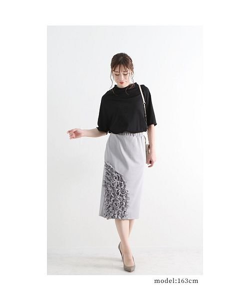 Sawa a la mode(サワアラモード)/女優気分な花モチーフ付きタイトスカート/img12