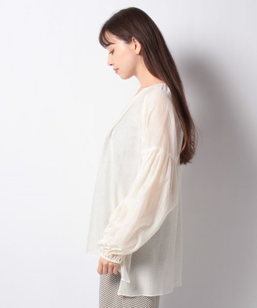 MICA&DEAL(マイカアンドディール)/sheer gather blouse/img01