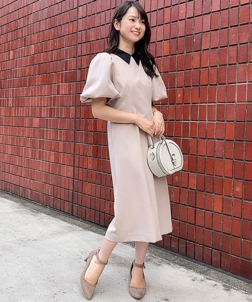 セール ボリュームスリーブアイラインワンピース ノエラ Noela Magaseek