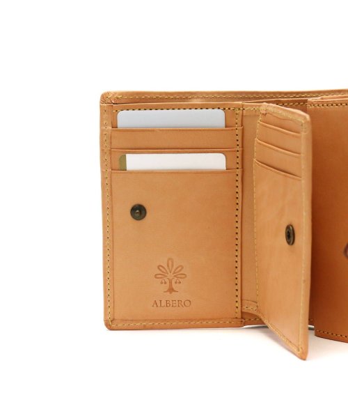 ALBERO(アルベロ)/アルベロ 財布 ALBERO NATURE ナチュレ 二つ折り 二つ折り財布 本革 box型小銭入れ コンパクト 小さめ 小銭入れあり 日本製 5340/img08