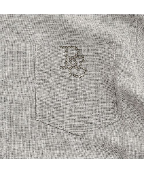 SB Select(エスビーセレクト)/RUMSODA ワイヤー入りイタリアンカラー長袖ラインストーンシャツ メンズ 長袖 トップス インナー カジュアルシャツ イタリアンカラー 立ち襟 ワイヤー入り/img08