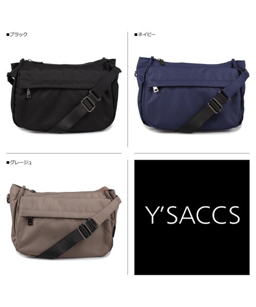 イザック Y Saccs ショルダーバッグ バッグ レディース Shoulder Bag ブラック ネイビー グレージュ 黒 Yv001 02 Y Saccs Y Saccs Magaseek