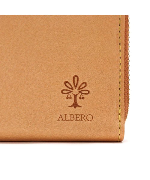 ALBERO(アルベロ)/アルベロ 財布 ALBERO NATURE ナチュレ 二つ折り 二つ折り財布 本革 box型小銭入れ コンパクト 小さめ ラウンドファスナー 日本製 5373/img17