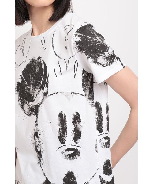 Desigual(デシグアル)/ミッキーマウスプリントのレディース半袖Tシャツ/img06