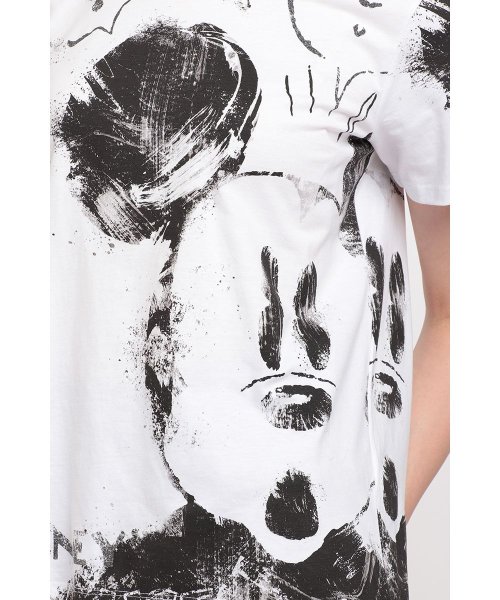 Desigual(デシグアル)/ミッキーマウスプリントのレディース半袖Tシャツ/img09