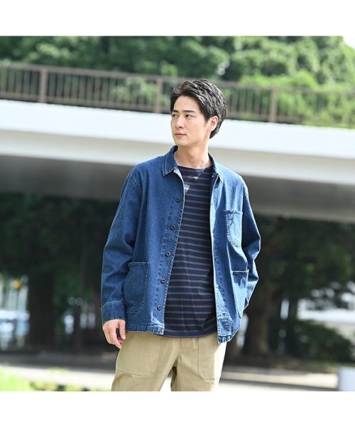 MAC HOUSE(men)(マックハウス（メンズ）)/NAVY ネイビー オーガニックコットン カバーオール MH/03798FW－1/img03