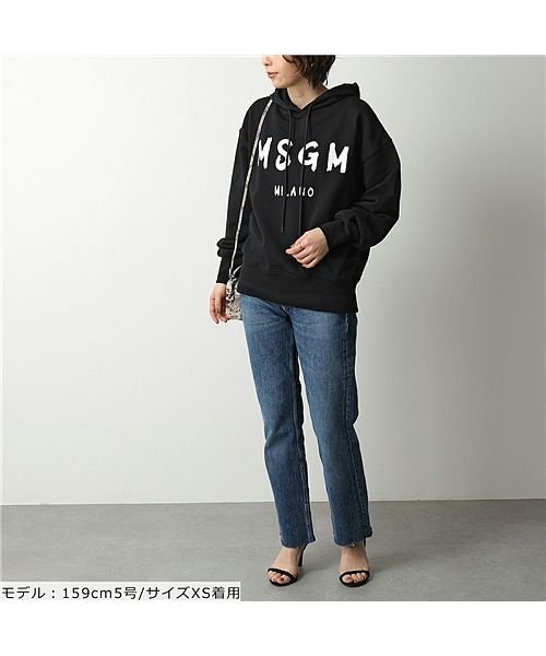 MSGM(MSGM)/【MSGM(エムエスジーエム)】3041MDM88 2000MDM515  オーバーサイズ パーカー スウェット トレーナー ロゴ ライト生地 レディース/img03