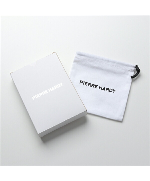 【PIERRE HARDY(ピエールアルディ)】TW01 TBC PVC×レザー カードケース コインケース ミニ財布 フラグメントケース  BLACK/WHIT