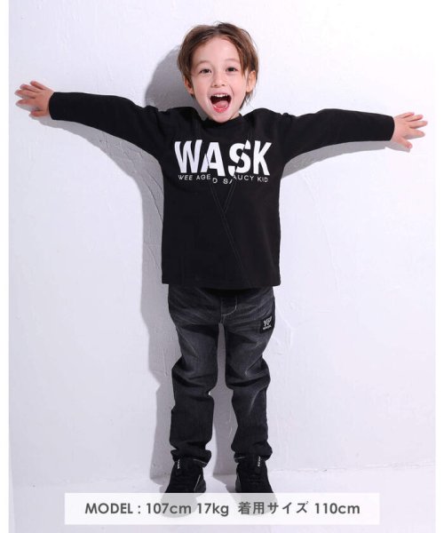WASK(ワスク)/ロゴプリント 切り替え ビッグ Tシャツ (100~160cm)/img01