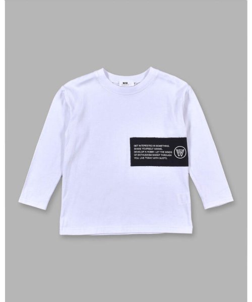 WASK(ワスク)/ロゴパッチ付き ワイド Tシャツ (100~160cm)/img05