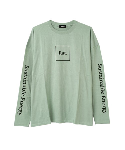 RAT EFFECT(ラット エフェクト)/袖ロゴプリントロングTシャツ/img08
