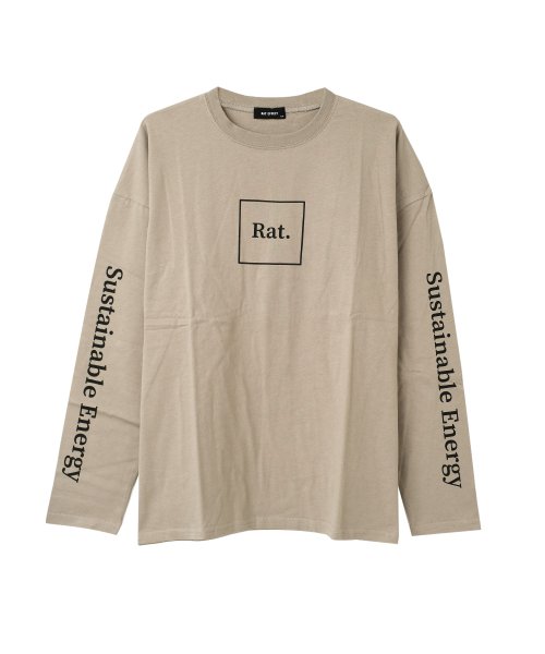 RAT EFFECT(ラット エフェクト)/袖ロゴプリントロングTシャツ/img12