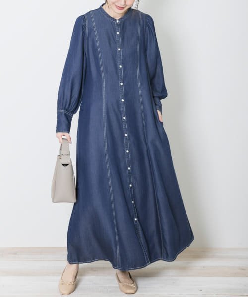 フィットデニムドレスワンピース アーバンリサーチサニーレーベル Urban Research Sonny Label Magaseek