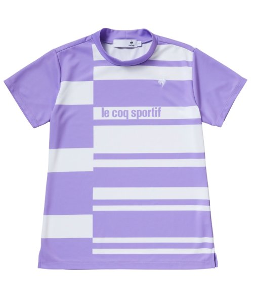 le coq sportif GOLF (ルコックスポルティフ（ゴルフ）)/【ALLIEコラボ】キープクリーンランダムボーダーモックネックシャツ《吸汗速乾・UPF50》【アウトレット】/img11