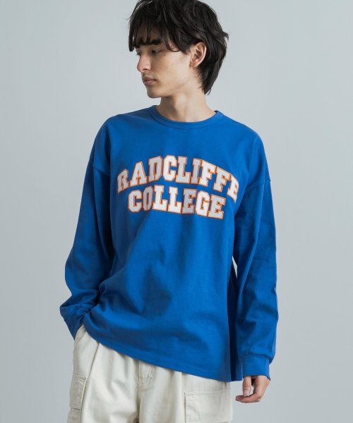 Rocky Monroe(ロッキーモンロー)/カレッジTシャツ メンズ レディース カジュアル アメカジ 長袖T ロンT カットソー 綿 コットン 天竺 ビッグシルエット オーバーサイズ お揃い ペア ギフ/img13