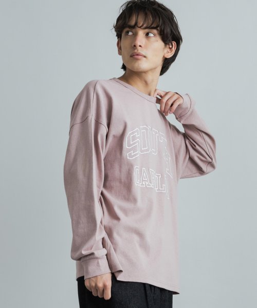 Rocky Monroe(ロッキーモンロー)/カレッジTシャツ メンズ レディース カジュアル アメカジ 長袖T ロンT カットソー 綿 コットン 天竺 ビッグシルエット オーバーサイズ お揃い ペア ギフ/img25