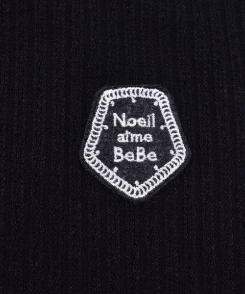 Noeil aime BeBe(ノイユ　エーム　べべ)/ニット ベスト ＆ チェック フラワー柄 ネル起毛 ワンピース セット (90~/img14