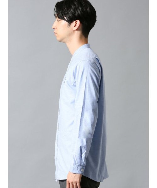 TAKA-Q(タカキュー)/ストレッチオックス バンドカラー長袖シャツ/img01