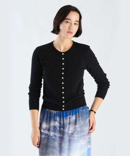J155 CARDIGAN コットンニットカーディガンプレッション(504230441 