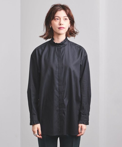 UNITED ARROWS(ユナイテッドアローズ)/＜UNITED ARROWS＞C スタンドカラー フリル ブラウス W†/img01