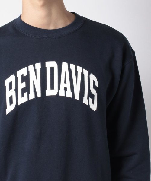 BEN DAVIS(BEN DAVIS)/【BEN DAVIS】ベンデイビス　カレッジロゴ　クルーネック　長袖スウェット/img12