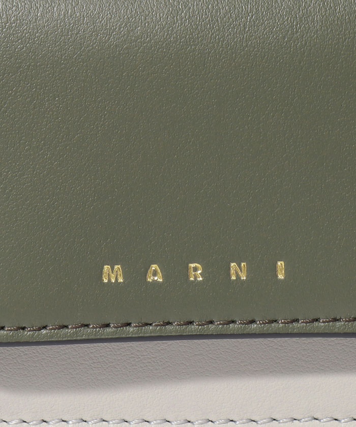 【MARNI】マル二 三つ折り財布 PFMOW02U23 LV589 TRIFOLD YEN WALLET