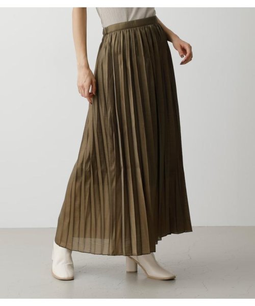 AZUL by moussy(アズールバイマウジー)/GLOSSY PLEATS SKIRT/img01