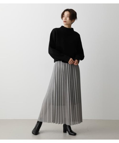 AZUL by moussy(アズールバイマウジー)/GLOSSY PLEATS SKIRT/img11