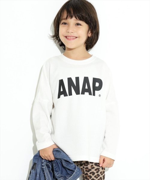 ANAP KIDS(アナップキッズ)/ANAPロゴプリントミニ裏毛トップス/img04