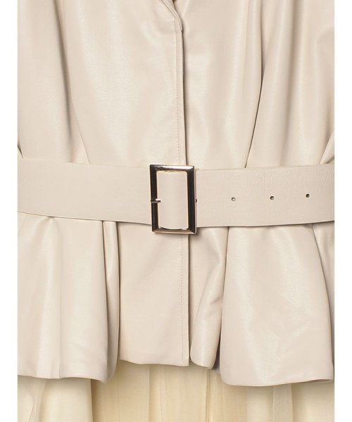 eimy istoire(エイミーイストワール)/hybrid leather tule spring coat/img14