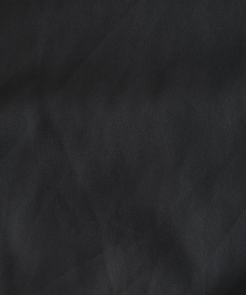 Rocky Monroe(ロッキーモンロー)/PUレザージャケット CPOシャツ メンズ レディース ビッグシルエット フェイク エコレザー シンセティック カジュアル シンプル 無地 オーバーサイズ ペア/img07