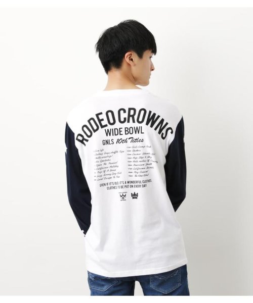 RODEO CROWNS WIDE BOWL(ロデオクラウンズワイドボウル)/メンズ10th STARS L／S Tシャツ/img03