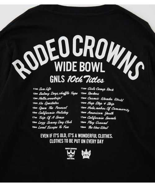 RODEO CROWNS WIDE BOWL(ロデオクラウンズワイドボウル)/メンズ10th STARS L／S Tシャツ/img13