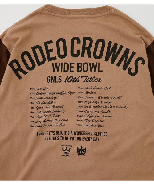 RODEO CROWNS WIDE BOWL(ロデオクラウンズワイドボウル)/メンズ10th STARS L／S Tシャツ/img20