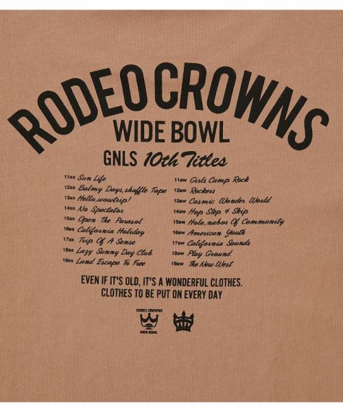RODEO CROWNS WIDE BOWL(ロデオクラウンズワイドボウル)/キッズ 10th STARS L／S Tシャツ/img14