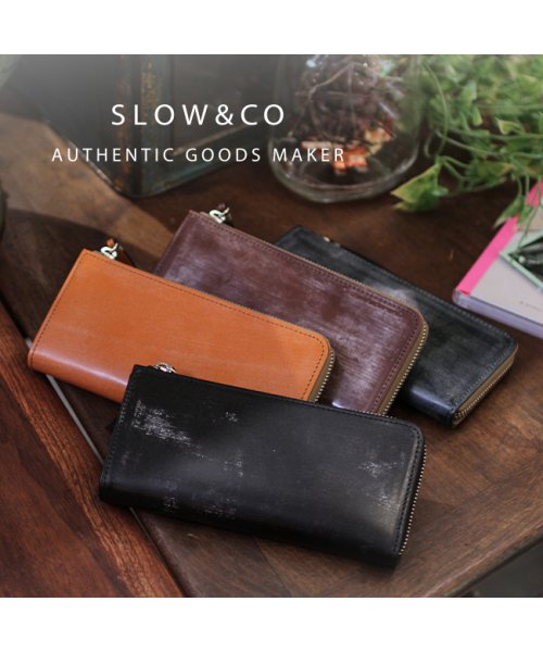 SLOW スロウ 長財布 （美品） （SLOW スロウ 財布 長財布 本革 レザー  