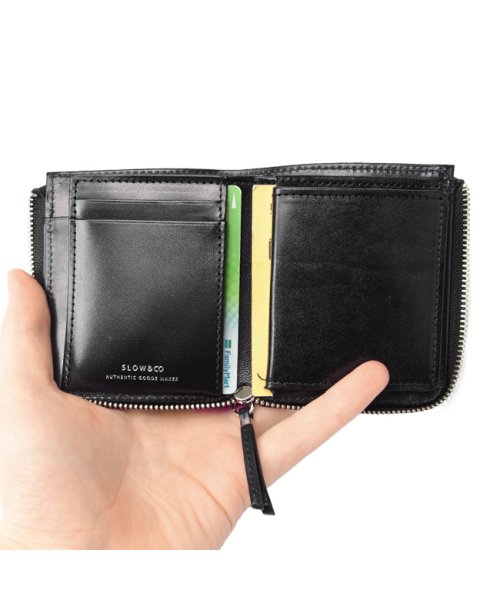 SLOW スロウ 財布 二つ折り財布 ミニ財布 本革 レザー ブライドルレザー メンズ レディース ブランド コンパクト bridle so797j ブライドルレザー